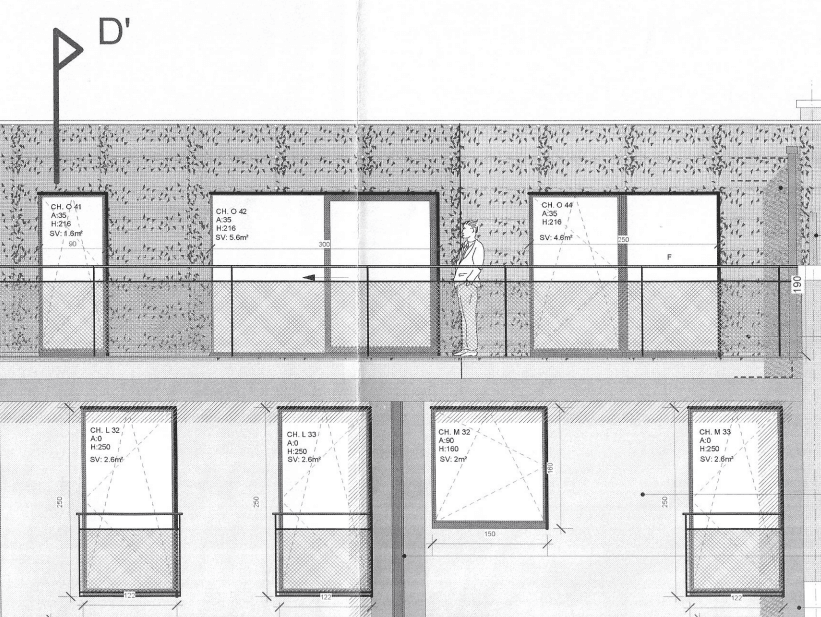 Plan of the facade
