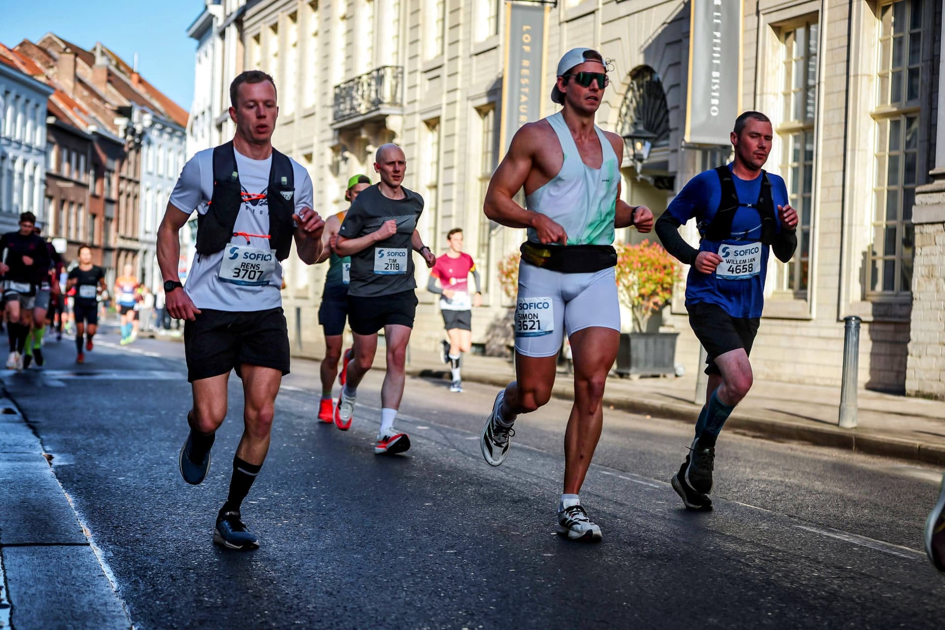 Racing through the streets of Ghent
